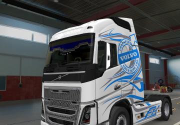 Animated Curtain for Volvo FH16 2012 version 1.0 for Euro Truck Simulator 2 (v1.40.x, 1.41.x)