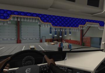 Animated Curtain for Volvo FH16 2012 version 1.0 for Euro Truck Simulator 2 (v1.40.x, 1.41.x)