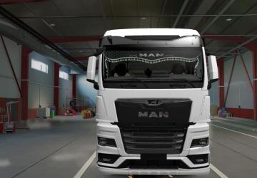 Animated Lambrequins for MAN 2020 version 1.0 for Euro Truck Simulator 2 (v1.47-1.48)