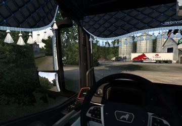 Animated Lambrequins for MAN 2020 version 1.0 for Euro Truck Simulator 2 (v1.47-1.48)