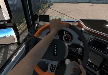 Animated Hands Without Tattoos version 1.0 for Euro Truck Simulator 2 (v1.35.x, - 1.41.x)