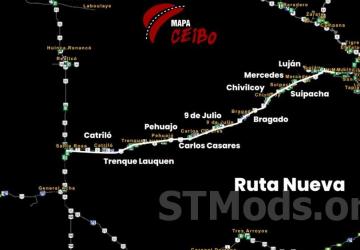 Map Argentina Map version 2.1 for Euro Truck Simulator 2 (v1.44.x)