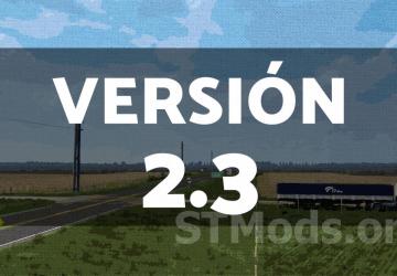 Argentina Map version 2.3.3 for Euro Truck Simulator 2 (v1.54.x)