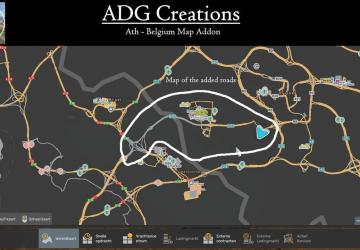 Ath - Belgium Map version 3.2 for Euro Truck Simulator 2 (v1.54.x)