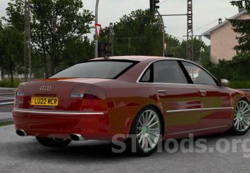 Audi A8 version 4.9 for Euro Truck Simulator 2 (v1.54.x)