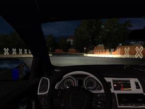 Audi Q7 + Trailer version 1.0 for Euro Truck Simulator 2 (v1.22.x, - 1.26.x)
