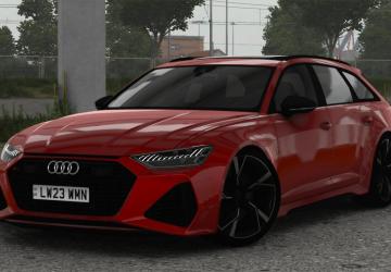 Audi RS6 Avant C8 2020 version 1.1 for Euro Truck Simulator 2 (v1.48.x)