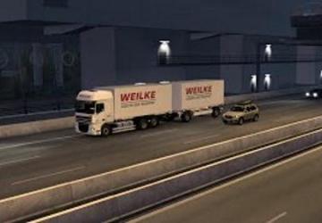 BDF addon for DAF XF E5 Vadik version 1.0 for Euro Truck Simulator 2 (v1.43.x)