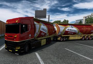BDF Tandem Amstel Bier version 1.0 for Euro Truck Simulator 2 (v1.38.x)