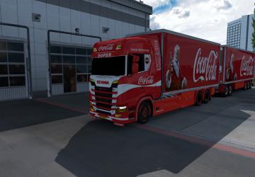 BDF Tandem Coca Cola version 1.0 for Euro Truck Simulator 2 (v1.37.x, 1.38.x)