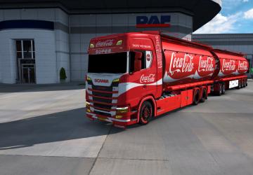 BDF Tandem Coca Cola version 1.0 for Euro Truck Simulator 2 (v1.37.x, 1.38.x)