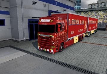 BDF Tandem  D. Steven & Son version 1.0 for Euro Truck Simulator 2 (v1.37.x, 1.38.x)