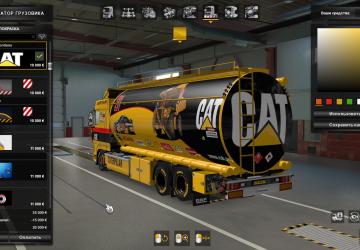 BDF Tandem DAF XF 105 Cat version 1.0 for Euro Truck Simulator 2 (v1.37.x, 1.38.x)