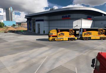 BDF Tandem DAF XF 105 Cat version 1.0 for Euro Truck Simulator 2 (v1.37.x, 1.38.x)