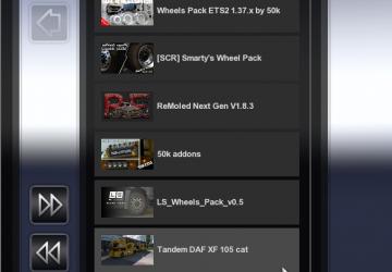 BDF Tandem DAF XF 105 Cat version 1.0 for Euro Truck Simulator 2 (v1.37.x, 1.38.x)