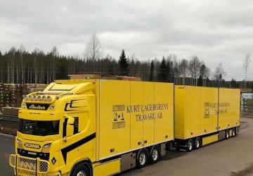 BDF Tandem Kurt Lagergrens Trävaru AB version 1.0 for Euro Truck Simulator 2 (v1.39.x)