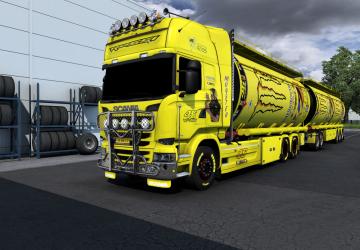 BDF Tandem Monster Energy Valentino Rossi v1.0 for Euro Truck Simulator 2 (v1.38.x)