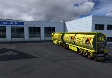 BDF Tandem Monster Energy Valentino Rossi v1.0 for Euro Truck Simulator 2 (v1.38.x)