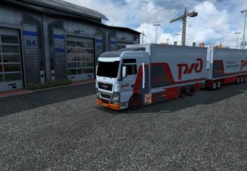 BDF Tandem RZD version 1.0 for Euro Truck Simulator 2 (v1.37.x, 1.38.x)