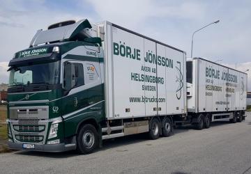BDF Tandem skin Borje-Jonsson version 1.0 for Euro Truck Simulator 2 (v1.38.x)