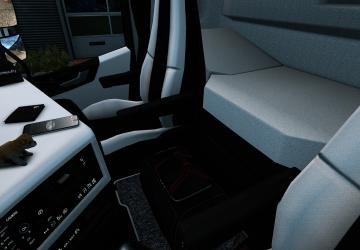 White Interior for Volvo FH 2012 version 1.0 for Euro Truck Simulator 2 (v1.36.x, 1.37.x)