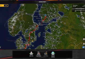 Better Maps HD version 1.0 for Euro Truck Simulator 2 (v1.4.x, - 1.40.x)