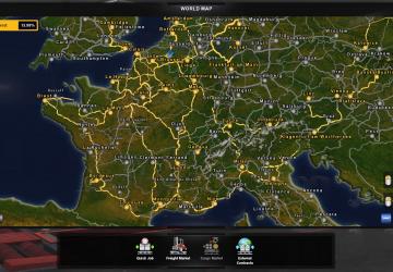 Better Maps HD (Vanilla) version 1.0 for Euro Truck Simulator 2 (v1.34.x)