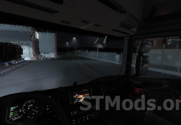 Better Raindrops version 1.6 for Euro Truck Simulator 2 (v1.47.x)