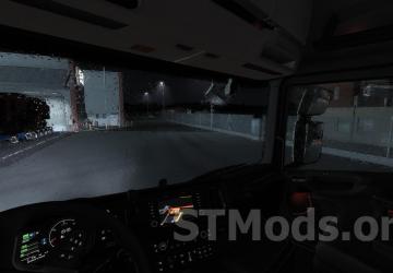 Better Raindrops version 1.9.1 for Euro Truck Simulator 2 (v1.49.x)
