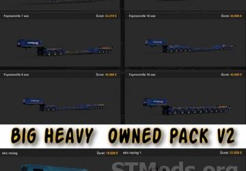 Big Heavy Owned Pack version 2.0 for Euro Truck Simulator 2 (v1.44.x)