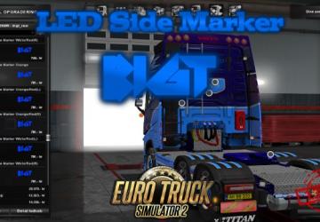 BigT LED Side Marker version 03.09.21 for Euro Truck Simulator 2 (v1.40.x, - 1.43.x)