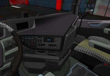 Black interior for Volvo FH16 2012 version 1.0 for Euro Truck Simulator 2 (v1.35.x, - 1.39.x)
