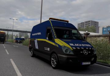 Blacksteel Worldwide Escort Vehicle version 1.0 for Euro Truck Simulator 2 (v1.39.x)