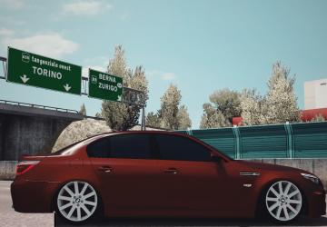 BMW 5 Series E60 version 1.1 for Euro Truck Simulator 2 (v1.37.x)
