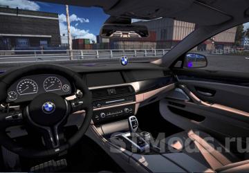 BMW 5 Series F10 version 1.7 for Euro Truck Simulator 2 (v1.47.x)