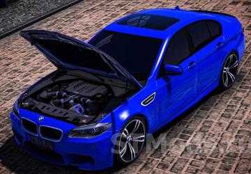 BMW 5 Series F10 version 1.8 for Euro Truck Simulator 2 (v1.48.x)