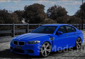 BMW 5 Series F10 version 1.9 for Euro Truck Simulator 2 (v1.49.x)