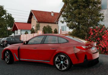 BMW I4 2024 version 1.0 for Euro Truck Simulator 2 (v1.54.x)