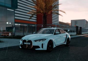 BMW I4 2024 version 1.0 for Euro Truck Simulator 2 (v1.54.x)