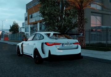 BMW I4 2024 version 1.0 for Euro Truck Simulator 2 (v1.54.x)