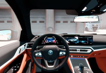 BMW I4 2024 version 1.0 for Euro Truck Simulator 2 (v1.54.x)