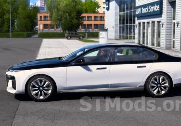 BMW i7 M70 2024 version 1.4 for Euro Truck Simulator 2 (v1.54.x)