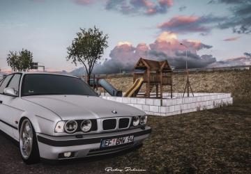 BMW M5 E34 version 1.0 for Euro Truck Simulator 2 (v1.35.x, 1.36.x)