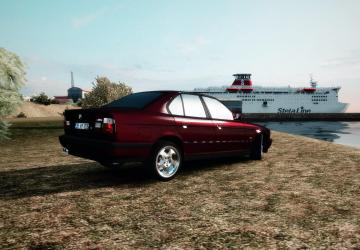 BMW M5 E34 version 1.0 for Euro Truck Simulator 2 (v1.35.x, 1.36.x)