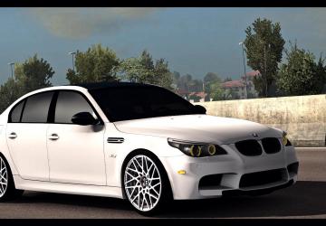 BMW M5 E60 version 1.0 for Euro Truck Simulator 2 (v1.35.x, 1.36.x)