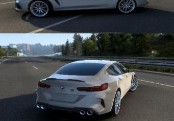 BMW M8 G16 2022 version 1.1 for Euro Truck Simulator 2 (v1.48.x)