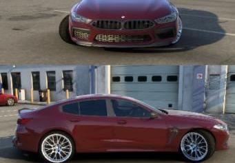 BMW M8 G16 2022 version 1.1 for Euro Truck Simulator 2 (v1.48.x)