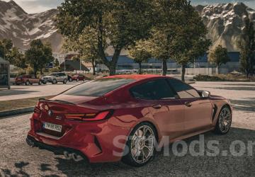 BMW M8 G16 2022 version 1.2.1 for Euro Truck Simulator 2 (v1.49.x)