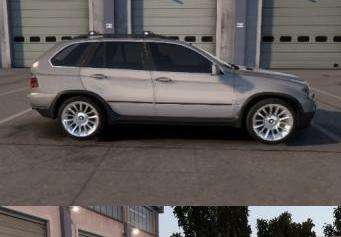 BMW X5 E53 version 1.0 for Euro Truck Simulator 2 (v1.47.x)
