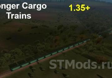 Longer Freight Trains in Europe version 1.5.5 for Euro Truck Simulator 2 (v1.48.x)